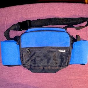 Travelwell Large Royal Blue Fanny Pack Waist Bag Hiking Bag With Drink Holders